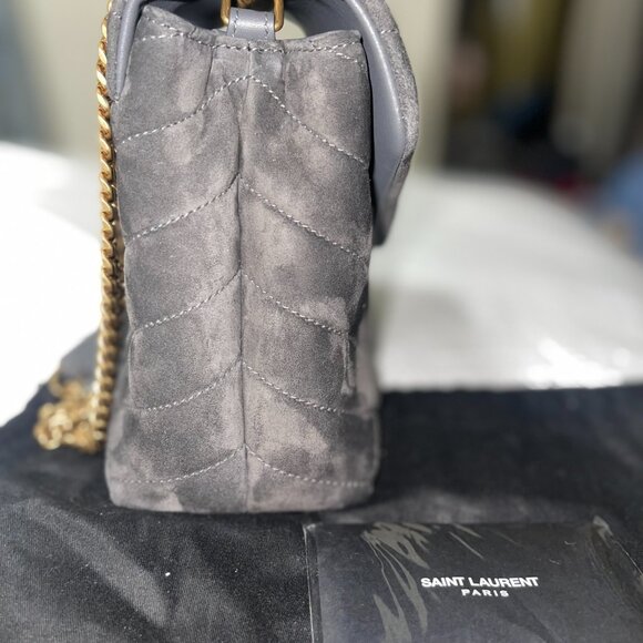 YSL Small Loulou Shoulder bag in sued *BRAND NEW* NEVER WORN* - Picture 8 of 8
